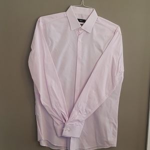 Pink checkered dress shirt